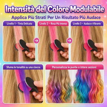 🌈🎨 SCONTO DEL 50%! Set di 12 gessetti temporanei per capelli – Tonalità vivaci per riflessi, ciocche e divertimento a tutto colore. Facile da applicare grazie al fermaglio – si lavano via con lo shampoo! Perfetti per feste, festival e cosplay! 🎉✨