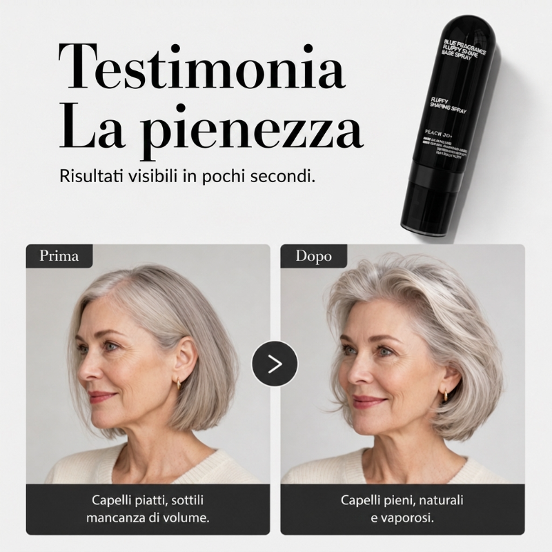 💁 SCONTO 50% A TEMPO LIMITATO! Spray Modellante per Capelli Voluminosi, Profumo di Pesca Lunga Durata per una Tenuta Tutto il Giorno