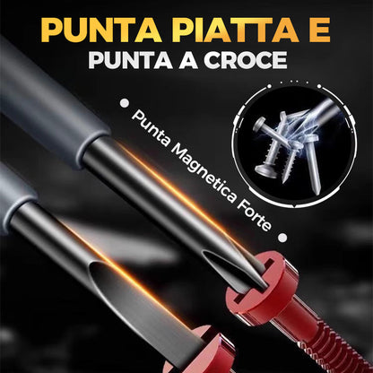 🔥Rilevatore di elettricità per cacciavite magnetico potente a coppia elevata 2 in 1