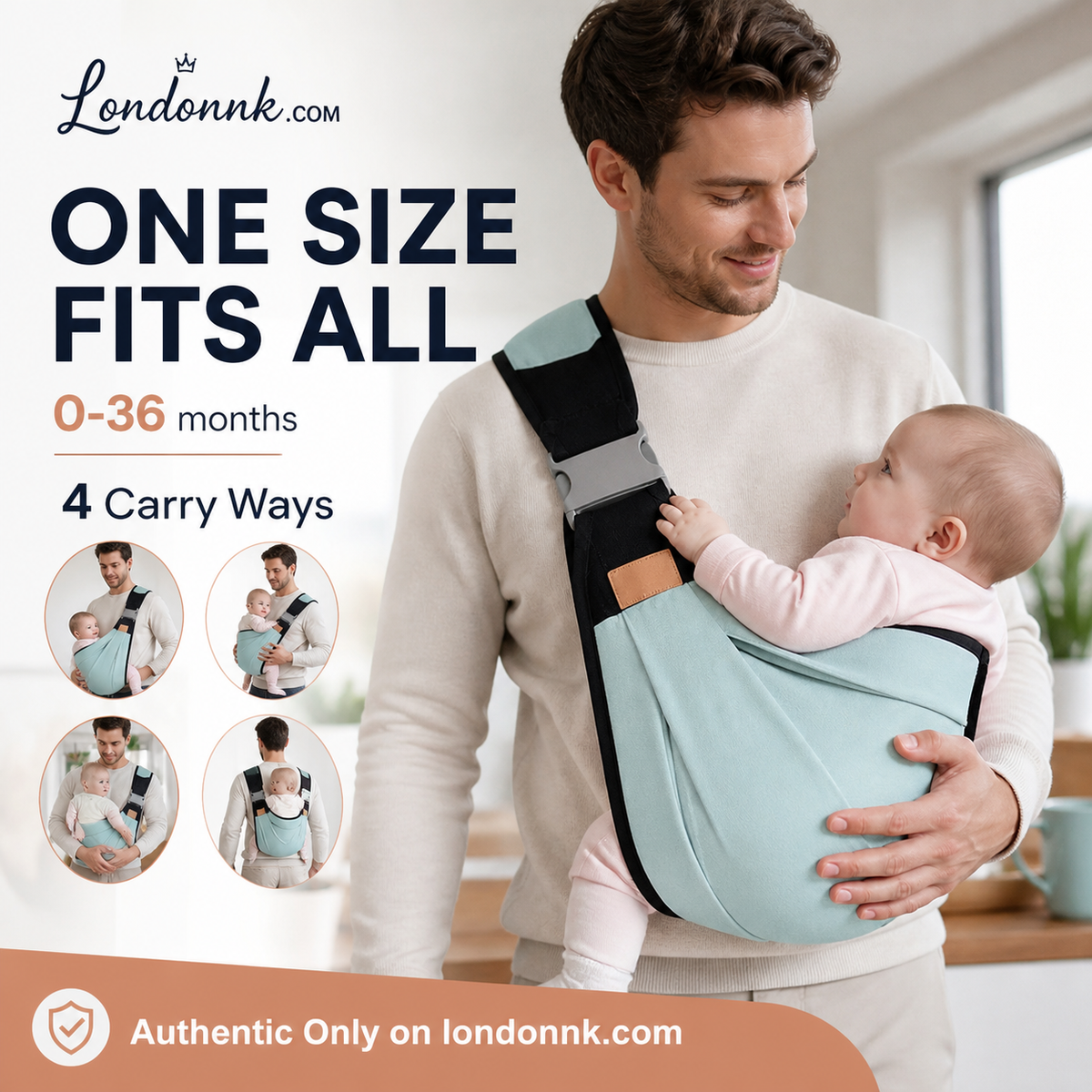 🎉 Offerta 2026 — Oltre 30.000 venduti! 👶 Marsupio 4‑in‑1 con ottima circolazione dell’aria – 0‑36 mesi, utilizzo frontale, posteriore, viso verso l’interno e verso l’esterno – comfort mani libere sia per genitori che per il bambino! ✨