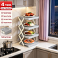 🍽️ SCONTO DEL 50% ORA! 📦 Portapiatti a 4 Ripiani – Pieghevole, Stabile e Ottimizza lo Spazio in Cucina