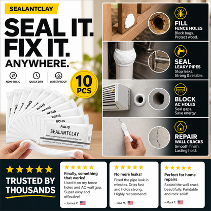 ⚡🔥Kit Sigillante Anti-Insetti | Stucco Non Tossico per Fori Climatizzatori & Riparazione Muri✨