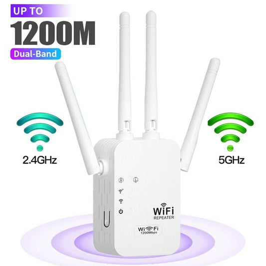 🎁 Ultimo giorno con il 50% di sconto! 🔥 Ripetitore WiFi 2026, dual band 1200 Mbps (5 GHz/2,4 GHz), amplificatore di segnale, copertura di 930 m² e 50 dispositivi, con porta Ethernet.