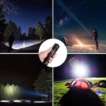 Torcia laser tattica ricaricabile a LED 16000 lumen ad alta intensità