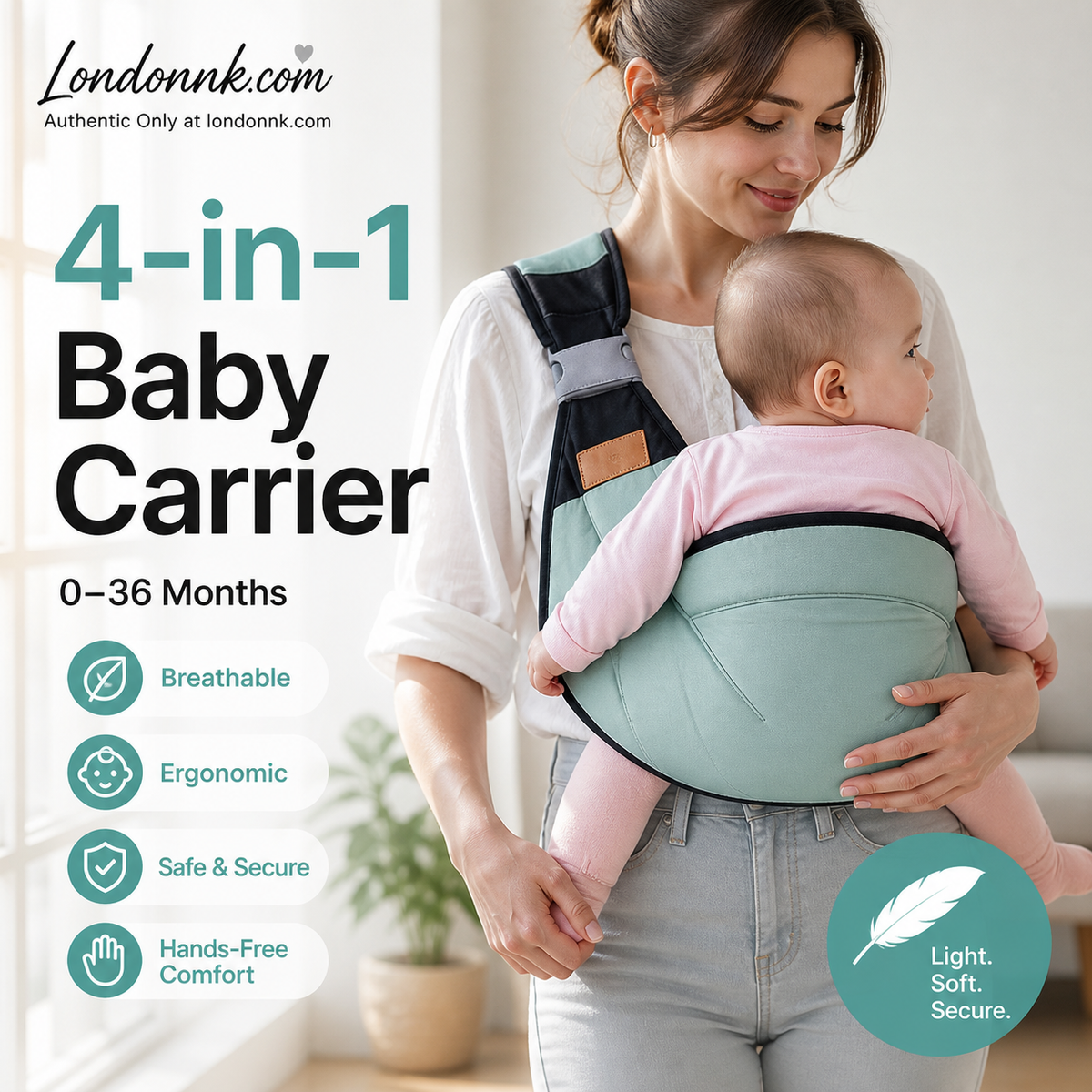 🎉 Offerta 2026 — Oltre 30.000 venduti! 👶 Marsupio 4‑in‑1 con ottima circolazione dell’aria – 0‑36 mesi, utilizzo frontale, posteriore, viso verso l’interno e verso l’esterno – comfort mani libere sia per genitori che per il bambino! ✨
