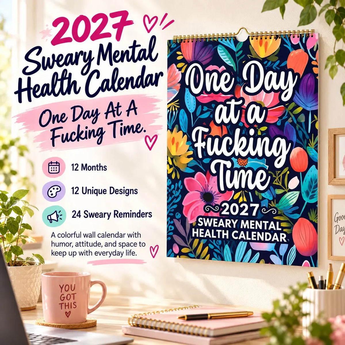 📅 Calendario da Parete Sweary Humor 2027