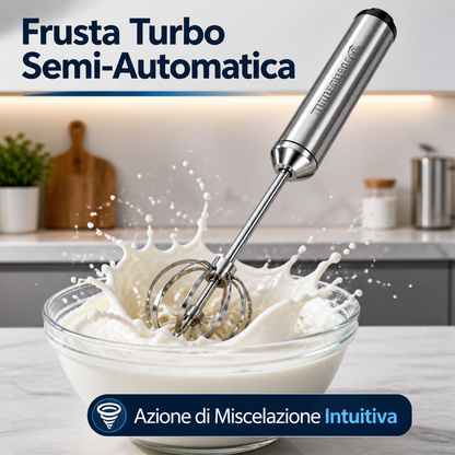 🔥 57% di sconto! 🥚🍳 Frusta a mano semiautomatica in acciaio inox 🔧✨