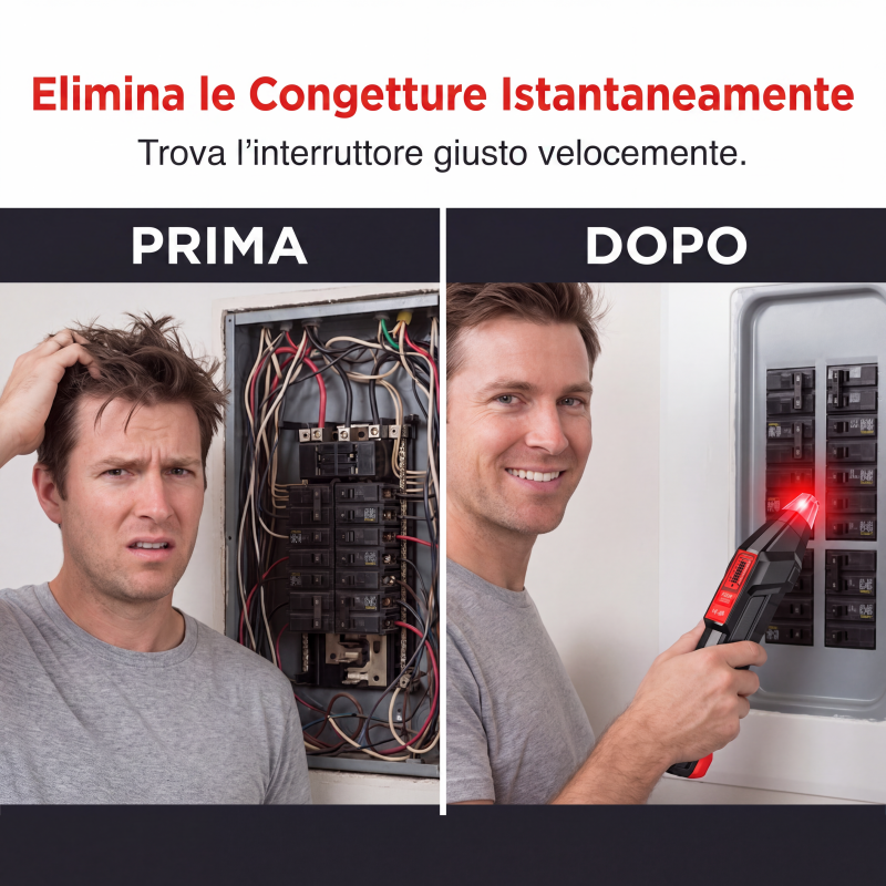 🔌 50% DI SCONTO! ⚡ Cercacircuiti Digitale & Tester per Prese – Trova fusibili e testa le prese in secondi – Sicuro e preciso per il fai-da-te 🛠️