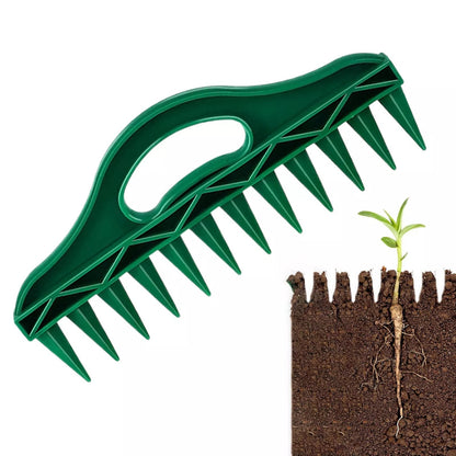 🌱 Sconto del 50% – Spaziatore e piantatore per semi da giardino, strumento di semina preciso a 12 fori