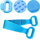🧼Spazzola per lavare la schiena in silicone, doppio lato, esfoliante per il corpo con setole morbide in silicone