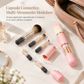 💄 Set Pennelli Trucco da Viaggio Retrattile 5 in 1 & 6 in 1 ✨ | Capsula Antipolvere con Pennello Cipria, Fard & Occhi 👝 | Setole Morbide ad Incastro per Borsa e Ritocchi 🌸