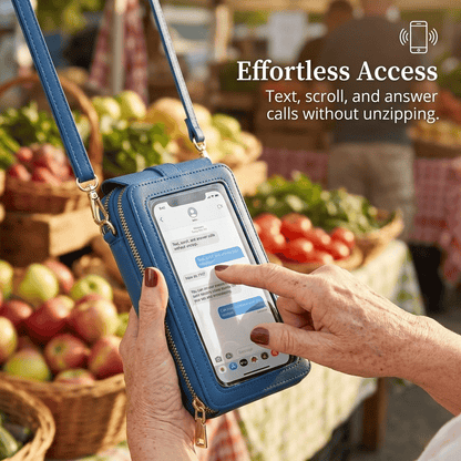 👜 📱 Portafogli‑borsa a tracolla per donna, elegante e semplice, con funzione touchscreen