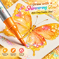Pennarelli Magic Glitter Contorno – Penne artistiche bicolore a doppia punta