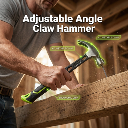 🔨🏗️ Martello a graffio multiuso per impieghi gravosi – Qualità professionale e trattato termicamente – Impugnatura antiscivolo, ideale per montaggi, demolizioni o lavori fai‑da‑te – Resistente ed equilibrato 🛠️
