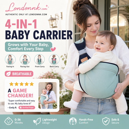 🎉 Offerta 2026 — Oltre 30.000 venduti! 👶 Marsupio 4‑in‑1 con ottima circolazione dell’aria – 0‑36 mesi, utilizzo frontale, posteriore, viso verso l’interno e verso l’esterno – comfort mani libere sia per genitori che per il bambino! ✨