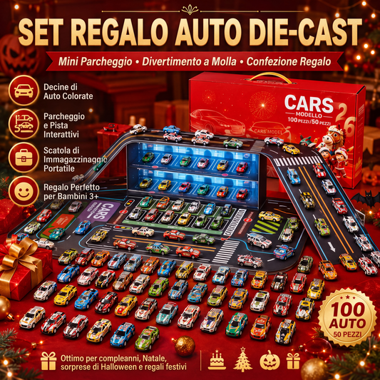 🔥 50% DI SCONTO 🚗 Set gioco garage auto pieghevole – parcheggia, gioca e riponi in pochi secondi ✨