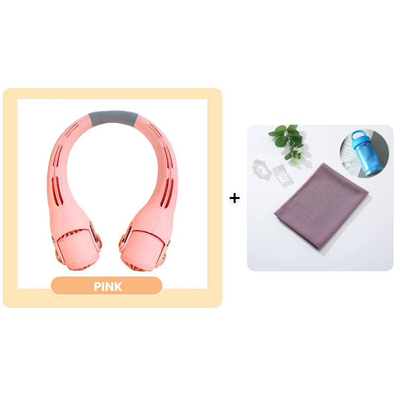 🍃🍃 Sconto del 50% per un periodo limitato 🌪️  Ventilatore portatile da collo a bassa rumorosità per l'estate