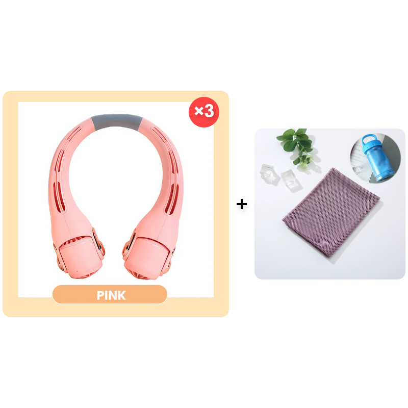 🍃🍃 Sconto del 50% per un periodo limitato 🌪️  Ventilatore portatile da collo a bassa rumorosità per l'estate