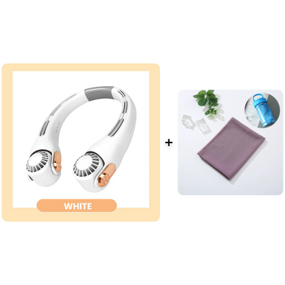 🍃🍃 Sconto del 50% per un periodo limitato 🌪️  Ventilatore portatile da collo a bassa rumorosità per l'estate
