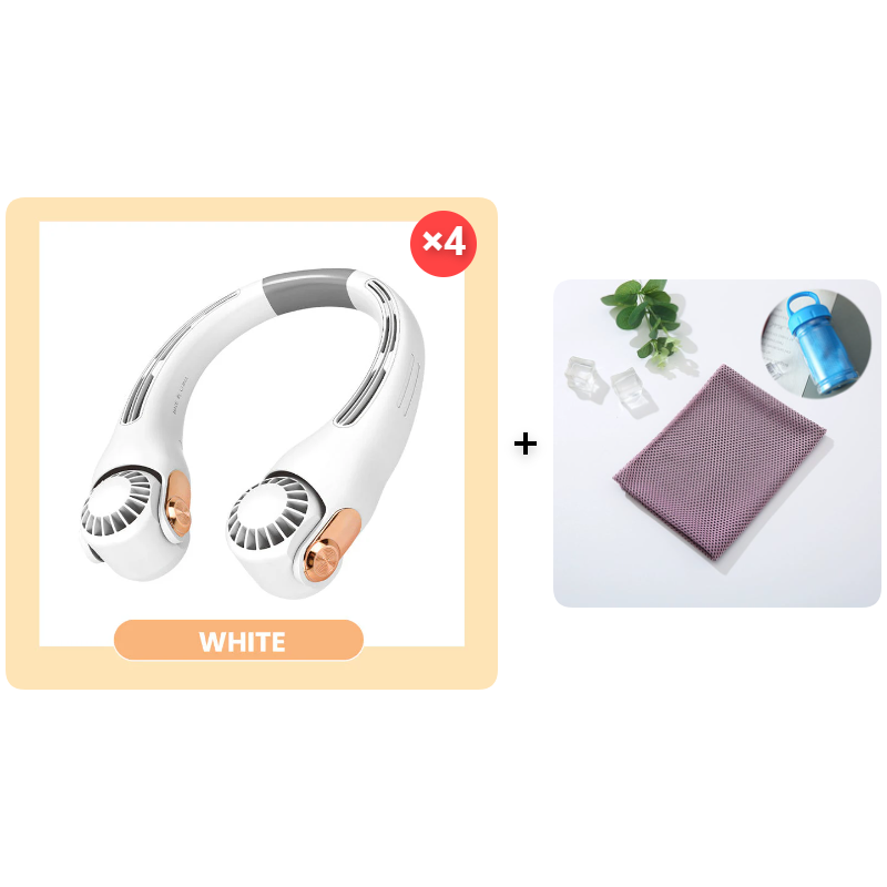 🍃🍃 Sconto del 50% per un periodo limitato 🌪️  Ventilatore portatile da collo a bassa rumorosità per l'estate