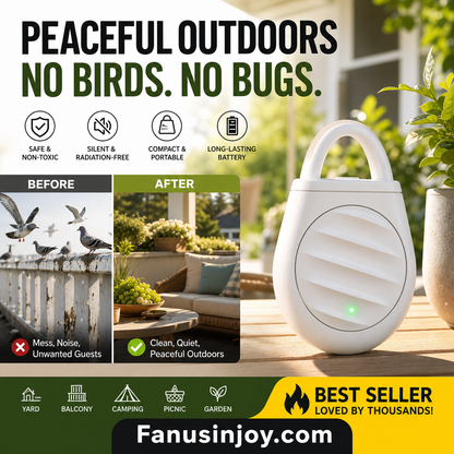 🔥Offerta Lampo: Prendi 1 e ottieni 1 GRATIS! 🐦 Addio ai problemi con uccelli e animali! Repellente a ultrasuoni portatile con attacco per chiavi – tieni lontani i volatili ovunque tu vada! 🚫🦅