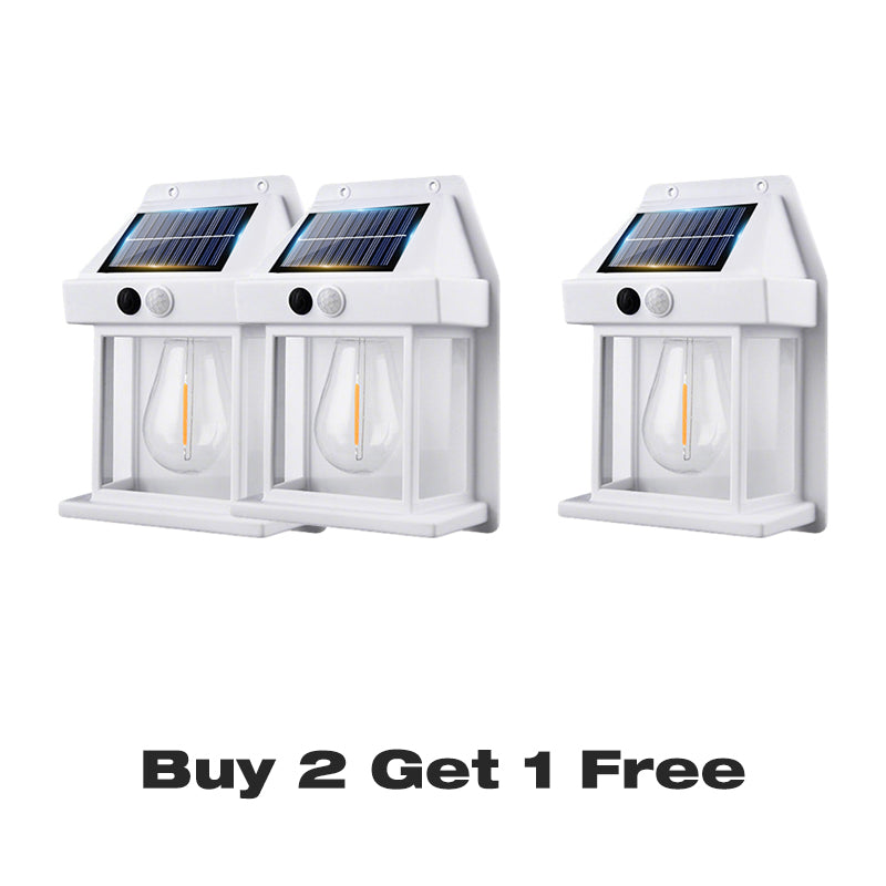 💡 SCONTO DEL 50% ORA! Lampada solare da parete con sensore di movimento, lanterna impermeabile IP65, 3 modalità di illuminazione, accensione e spegnimento automatici, luce calda e luminosa per giardino, patio, portico e vialetti