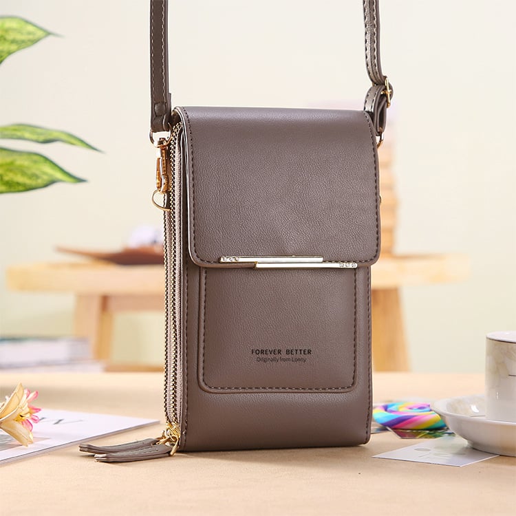 👜 📱 Portafogli‑borsa a tracolla per donna, elegante e semplice, con funzione touchscreen