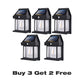 💡 SCONTO DEL 50% ORA! Lampada solare da parete con sensore di movimento, lanterna impermeabile IP65, 3 modalità di illuminazione, accensione e spegnimento automatici, luce calda e luminosa per giardino, patio, portico e vialetti
