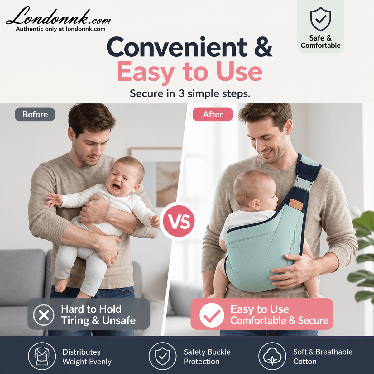 🎉 Offerta 2026 — Oltre 30.000 venduti! 👶 Marsupio 4‑in‑1 con ottima circolazione dell’aria – 0‑36 mesi, utilizzo frontale, posteriore, viso verso l’interno e verso l’esterno – comfort mani libere sia per genitori che per il bambino! ✨