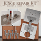 🔥 Compra 2 coppie ricevi 3 coppie gratis! Kit di Riparazione per Cerniere – Tutto in Uno, Riparazione Facile e Soluzione Durevole. 🏠