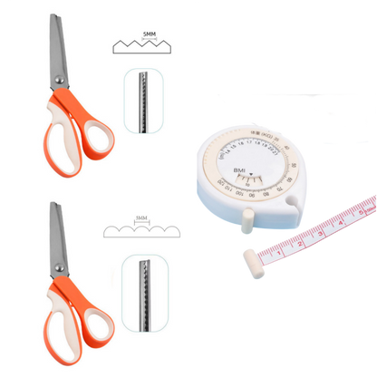 🔥SALDI CALDI 50% DI SCONTO🎁✂️ Forbici a zig‑zag – Acciaio inox, manici ergonomici imbottiti – Perfette per cucito, trapunte e scrapbooking! 🧵💨