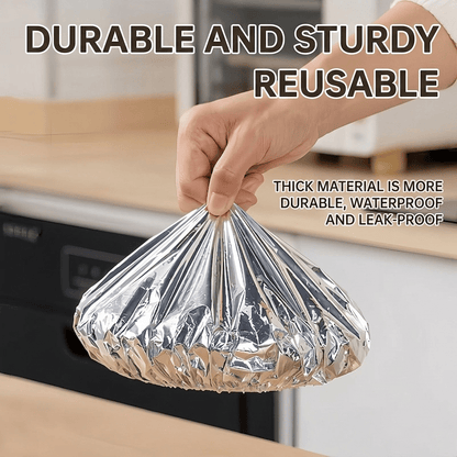 🍽️ Copertura termica in alluminio riutilizzabile — trattiene il calore, lavabile e conserva la freschezza. Essenziale per la cucina! 💞 Oltre 50.000 venduti!
