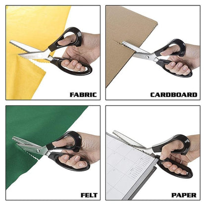 ✂️ Risparmi il 50%! 🧵 Forbici da cucito seghettate – Super affilate, tagli a zigzag e impugnatura confortevole ✨