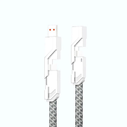 🔥 Cavo USB C 4 in 1 Cavo Lightning da 100 W [Ricarica rapida e sincronizzazione dati]