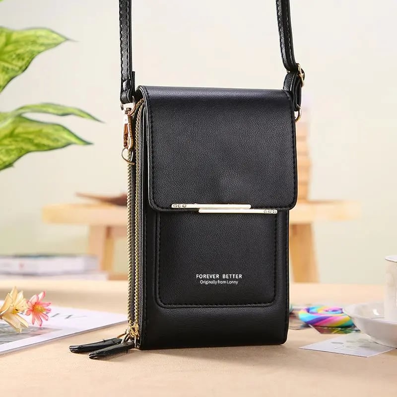 👜 📱 Portafogli‑borsa a tracolla per donna, elegante e semplice, con funzione touchscreen