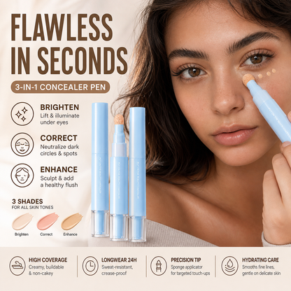 💄 COMPRA 1 RICEVI 1 GRATIS! ✨ Correttore e Fondotinta a Doppio Effetto – Coprenza Totale, Lunga Durata 💫