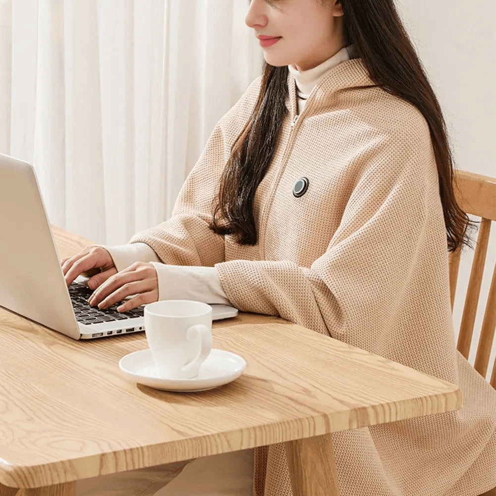 🔥 Saldi di Natale — 50% DI SCONTO!❄️ Resta al Caldo per Tutto l'Inverno — Coperta Scaldante Elettrica Portatile a Scialle