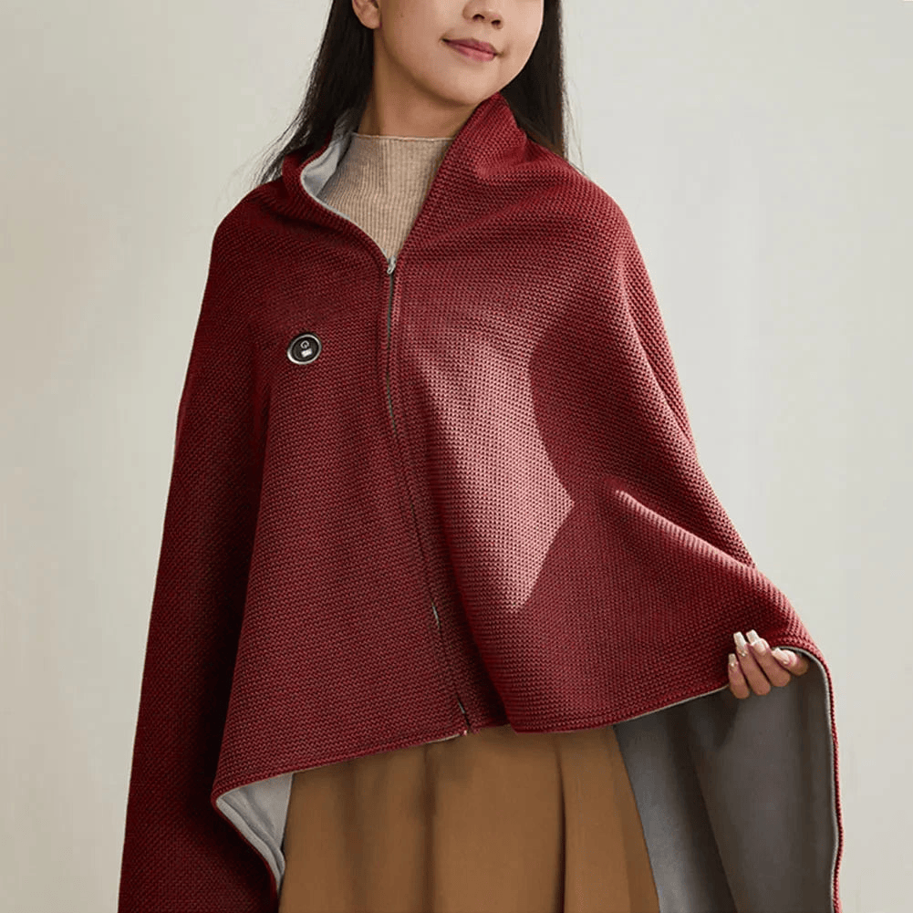 🔥 Saldi di Natale — 50% DI SCONTO!❄️ Resta al Caldo per Tutto l'Inverno — Coperta Scaldante Elettrica Portatile a Scialle