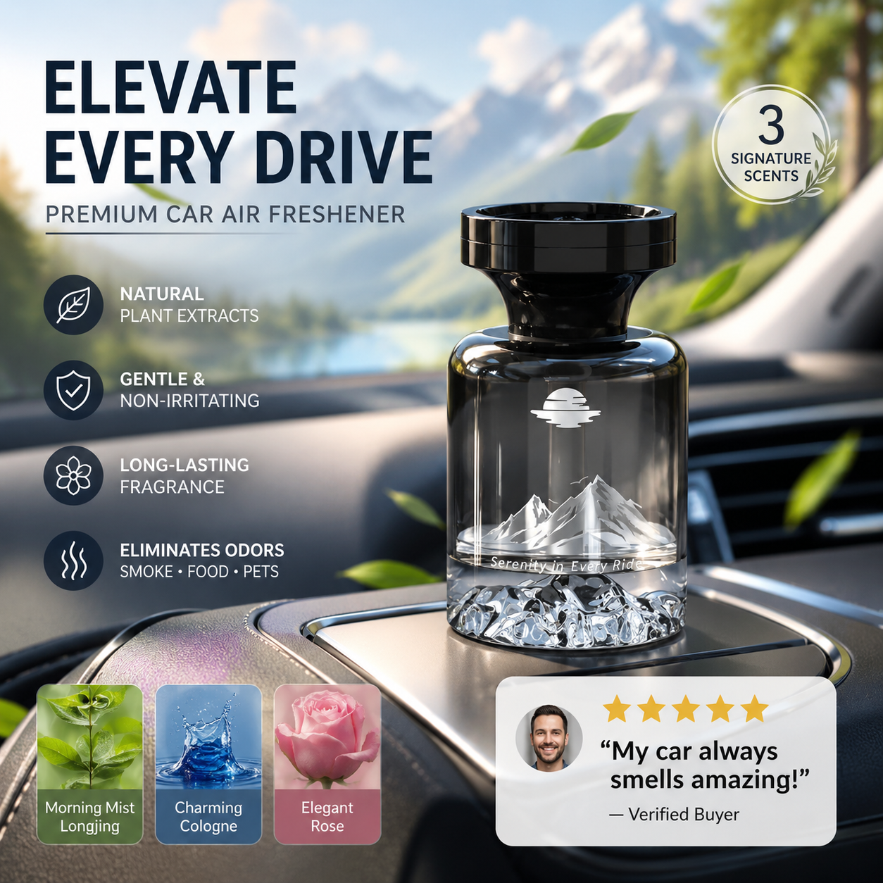 Deodorante per auto a lunga durata da 110 ml 🚗✨