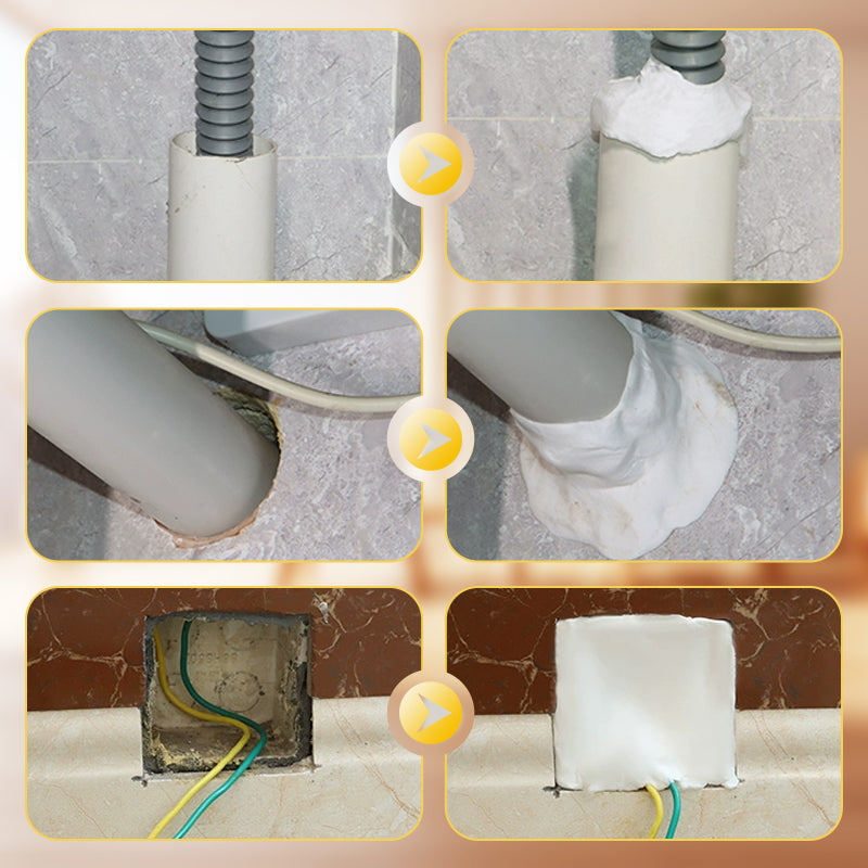 📢📢 SCONTO DEL 50%🏠 Sigillante Impermeabile per Stuccatura – Stucco Modellabile Facile da Usare per Fori delle Tubature e Fessure nei Muri