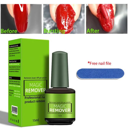 💅 Rimuovi Smalto Gel Magico 15 ml | Ammorbidisce e Solleva lo Smalto Gel in Circa 3 Minuti ⏱️ | Formula a Base d'Acqua, Applicazione Mirata 💧 | Formato Tascabile per Casa e Viaggio 🧳 | Solo per Uso sulle Unghie ⚠️