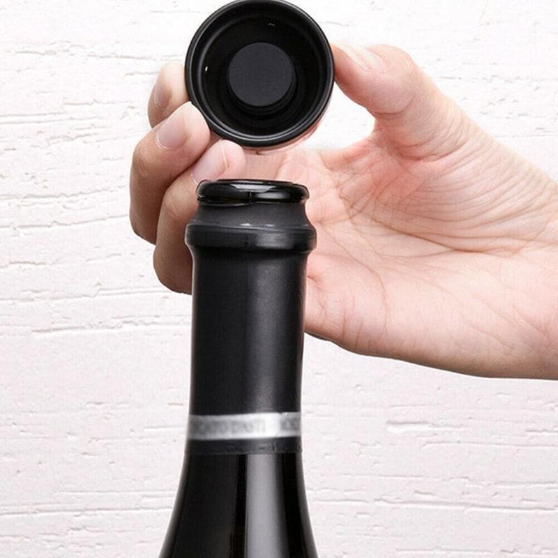 🍷 Tappi Ermetici in Silicone per Vino, Champagne & Birra – Chiusura Rotante, Conservazione Bollicine, Silicone Alimentare ABS – Idea Regalo 🎁🥂