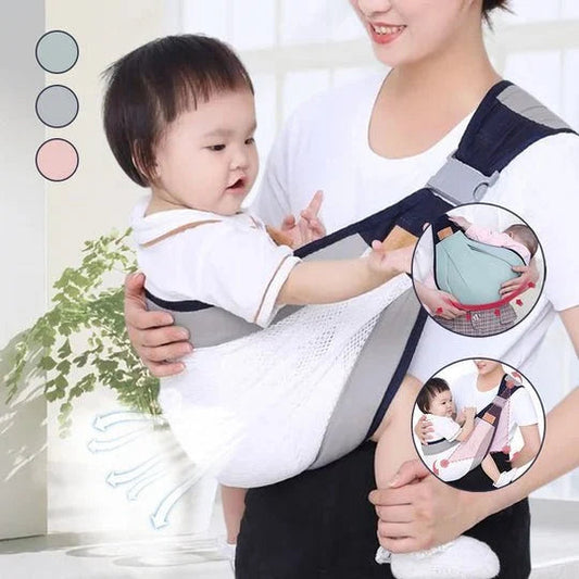 🔄👶 Marsupio 4 posizioni – Anteriore, posteriore, anca, pancia, regolazione facile, genitori liberi di muoversi, bambino sempre vicino – portage fisiologico nella vita di tutti i giorni 🧡🍼