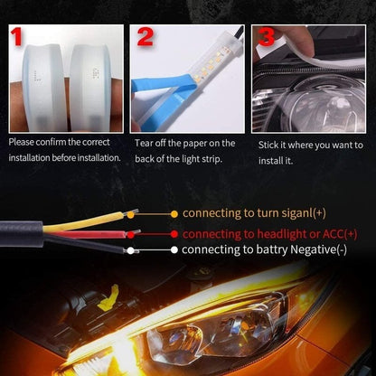 ⏳Sconto del 50% per tempo limitato⏰Frecce dinamiche LED per auto flessibili (2 Pezzi)🚗💡