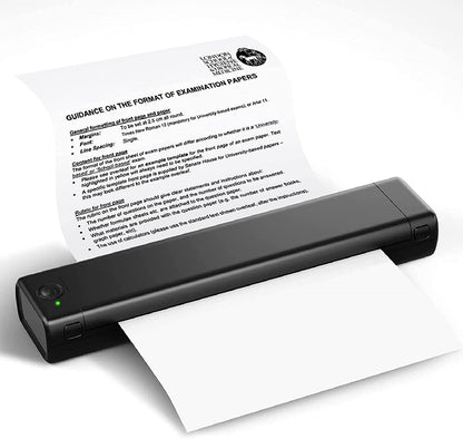 🖨️📱 Stampante Portatile A4 Wireless Bluetooth – Ricarica USB, Carta Termica, Compatibile Windows & Mac, Ideale per Viaggio & Ufficio – Include 200 Fogli 💼✨