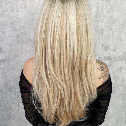 Nice gift*Wig long hair Layered bangs wigs