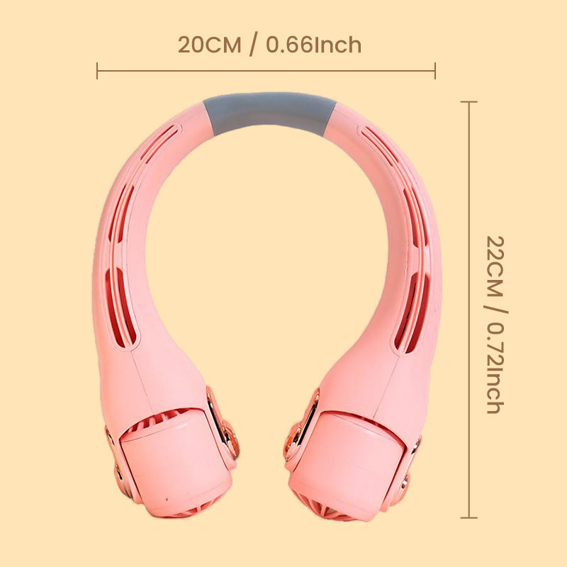 🍃🍃 Sconto del 50% per un periodo limitato 🌪️  Ventilatore portatile da collo a bassa rumorosità per l'estate