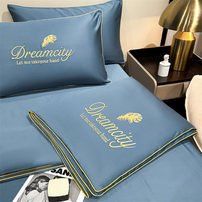 💖 Saldi imperdibili - 50% di sconto💖 ❄️ Set da letto estivo in seta ghiacciata, quattro pezzi🛏️