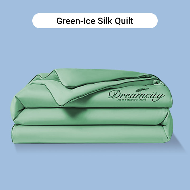 💖 Saldi imperdibili - 50% di sconto💖 ❄️ Set da letto estivo in seta ghiacciata, quattro pezzi🛏️