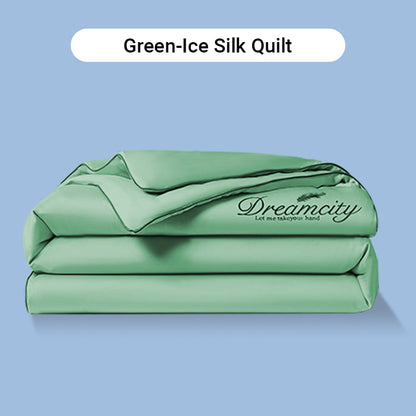 💖 Saldi imperdibili - 50% di sconto💖 ❄️ Set da letto estivo in seta ghiacciata, quattro pezzi🛏️
